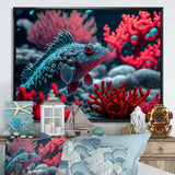 Tropical Fish In Blue And Red I