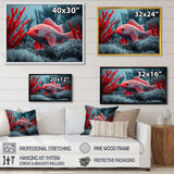 Tropical Fish In Blue And Red II