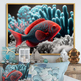 Tropical Fish In Blue And Red III