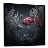 Black And Red Tropical Fish X