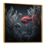 Black And Red Tropical Fish X