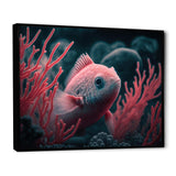 Mysterious Tropical Fish In Blue And Red I