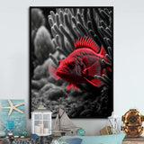 Mysterious Tropical Fish In Blue And Red II