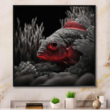 Mysterious Tropical Fish In Blue And Red III