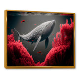 Whale In Red And Gray