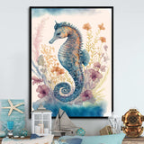 Cute Baby Seahorse In The Deep Sea II