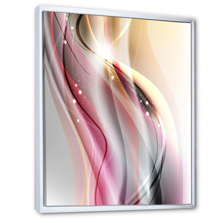 Pink Brown Abstract Lines - Modern Wall Art Prints