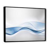 3D Wave of Water Splash Framed Canvas Vibrant Black - 1.5" Thick