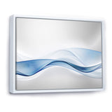 3D Wave of Water Splash Framed Canvas Matte White - 1.5" Thick