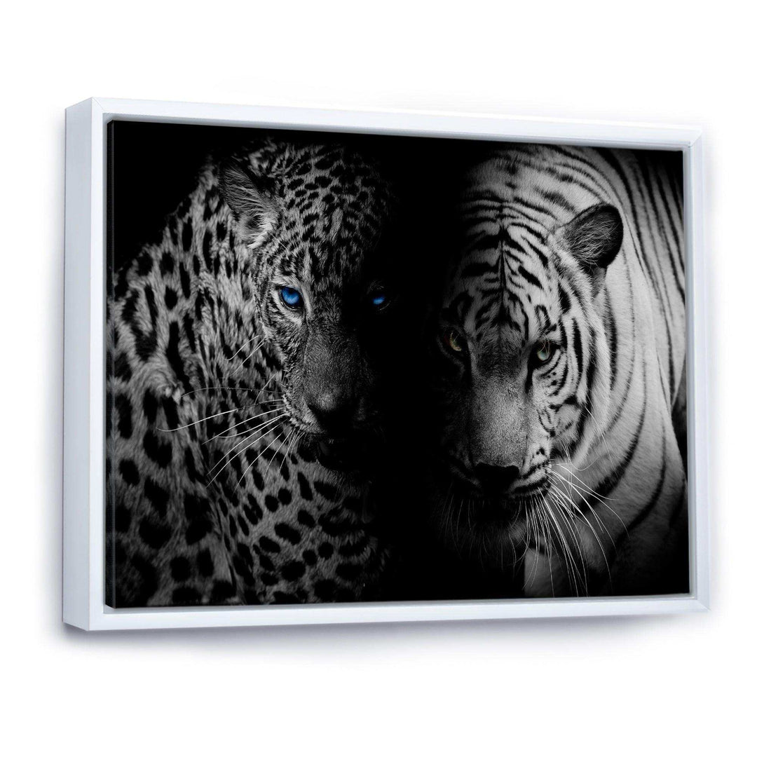 Leopard and Tiger in Black