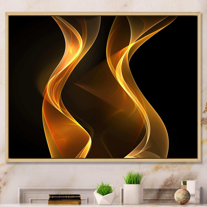 Straight Pink Waves - Modern Bedroom Wall Art
