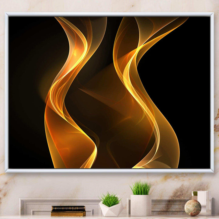 Straight Pink Waves - Modern Bedroom Wall Art