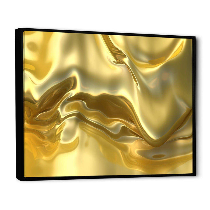 Golden Cloth Texture - Modern Living Room Wall Decor