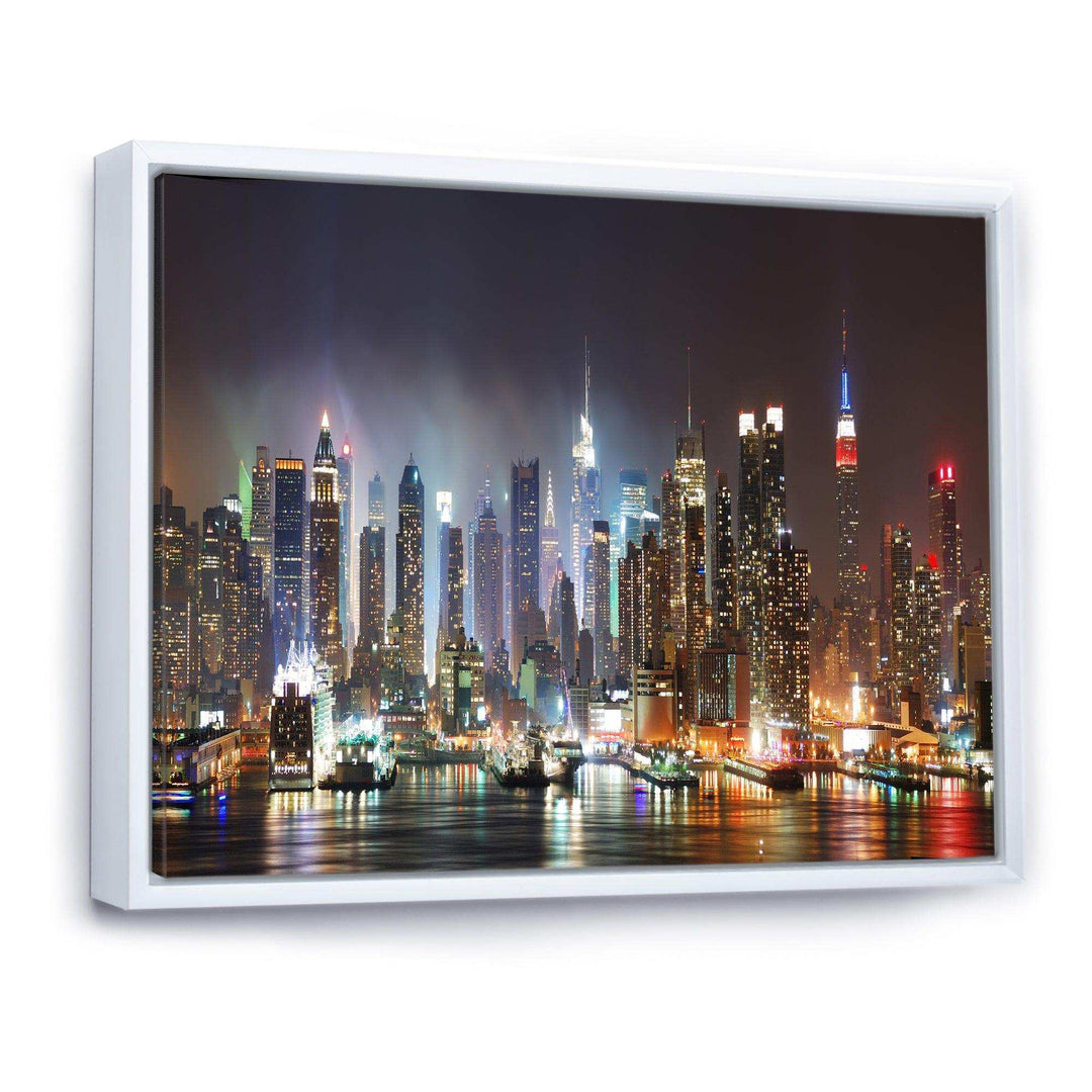 Lit NYC Manhattan Skyline