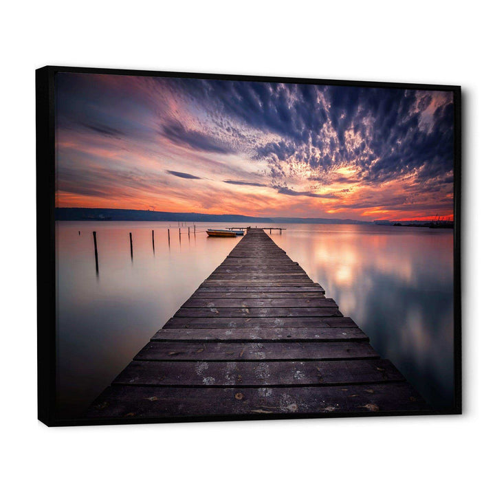 Colorful Sunset Over Lake