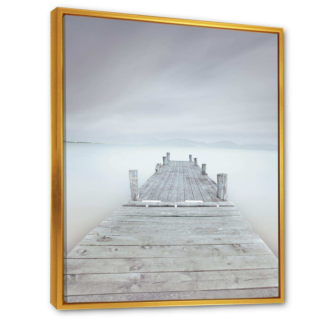 Wooden Pier in Cloudy Mood