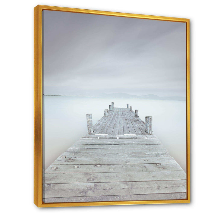 Wooden Pier in Cloudy Mood