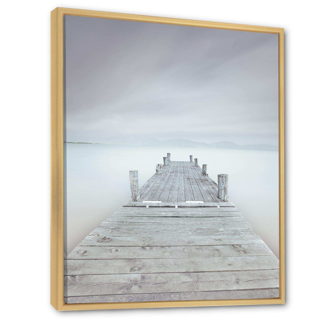 Wooden Pier in Cloudy Mood