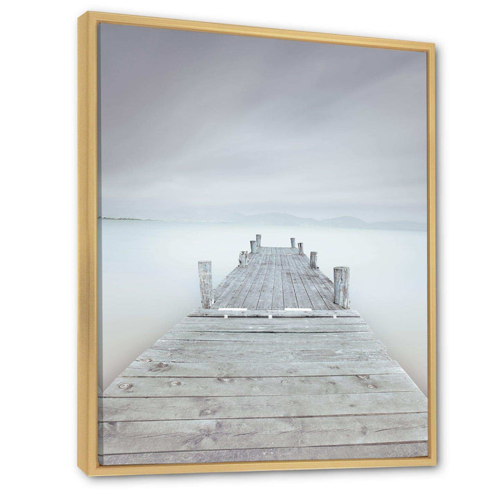 Wooden Pier in Cloudy Mood