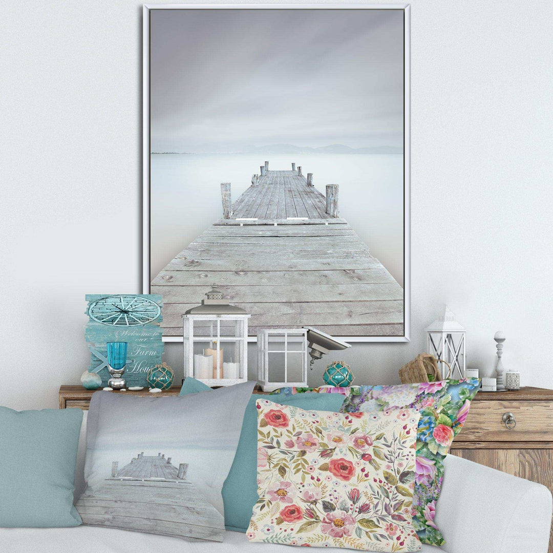 Wooden Pier in Cloudy Mood