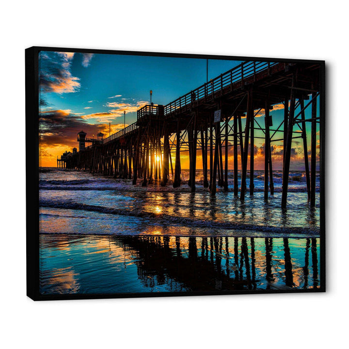 Oceanside Pier at Evening - Landscape Bedroom Wall Art
