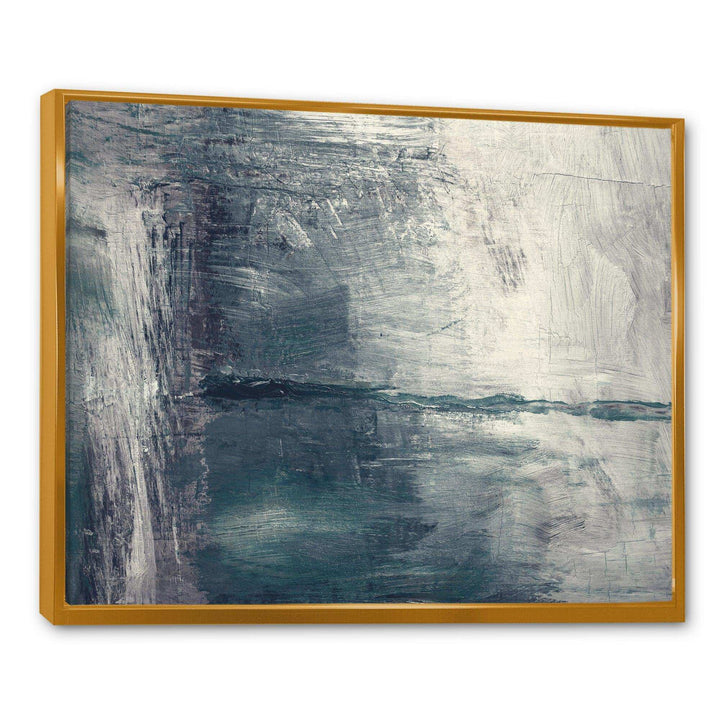 Grey Abstract Pattern Oil - Modern Bedroom Wall Art