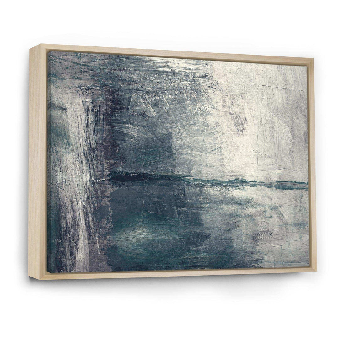 Grey Abstract Pattern Oil - Modern Bedroom Wall Art