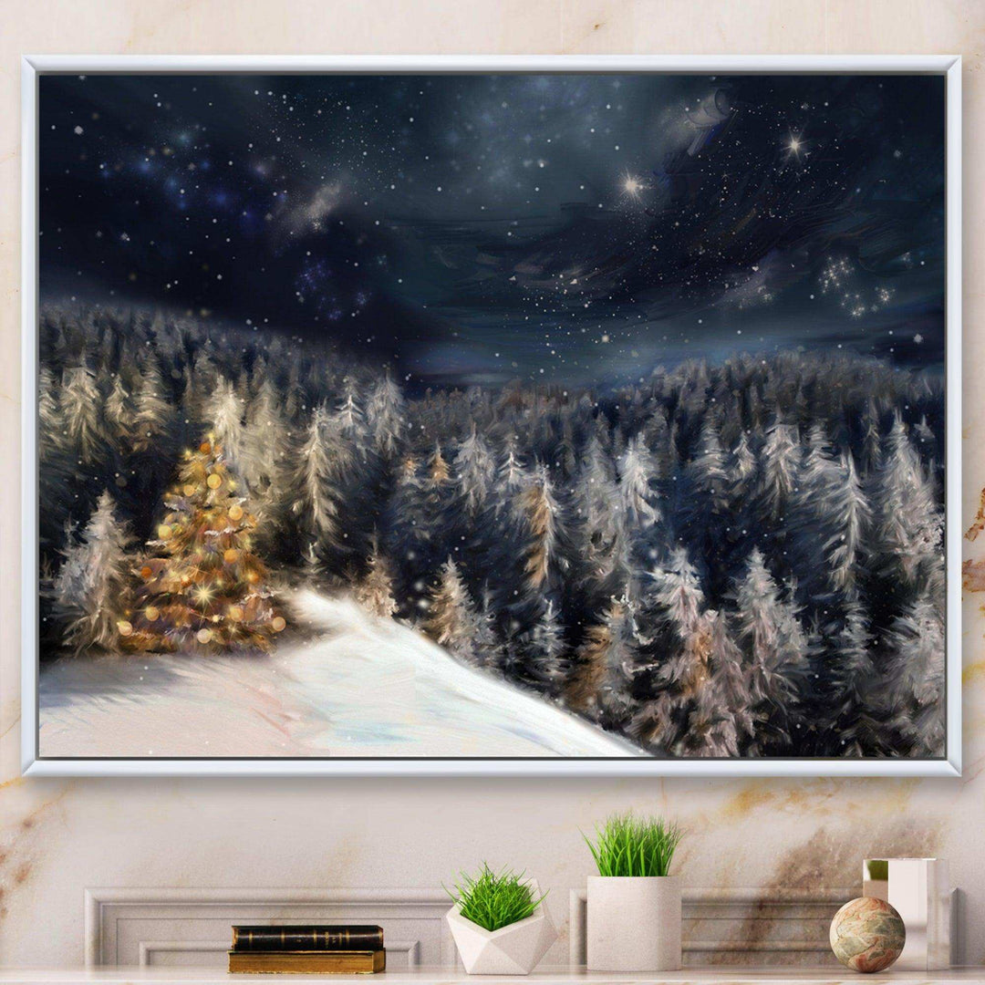 Night Forest Christmas Tree