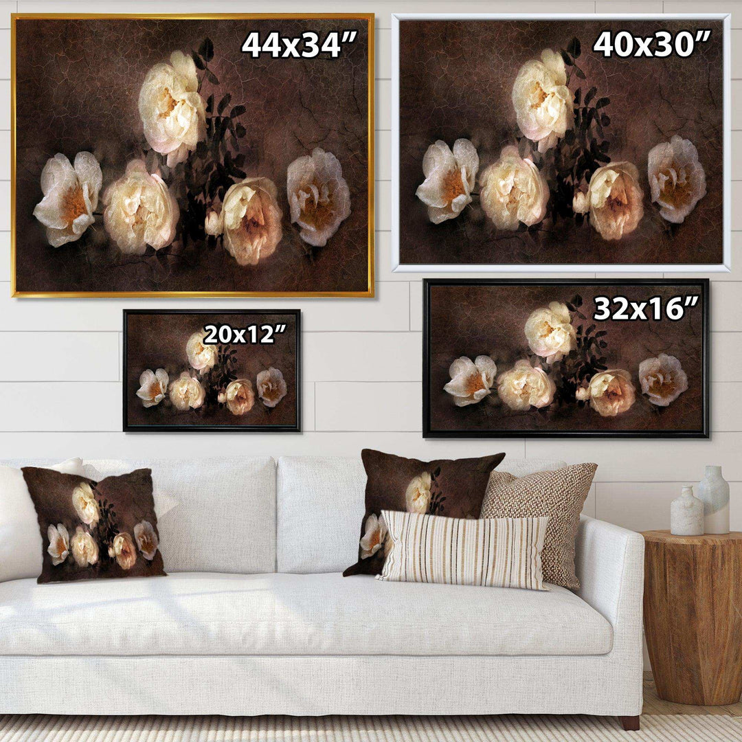 Wild Roses in Old Painting Style
