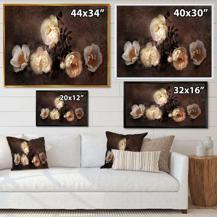 Wild Roses in Old Painting Style