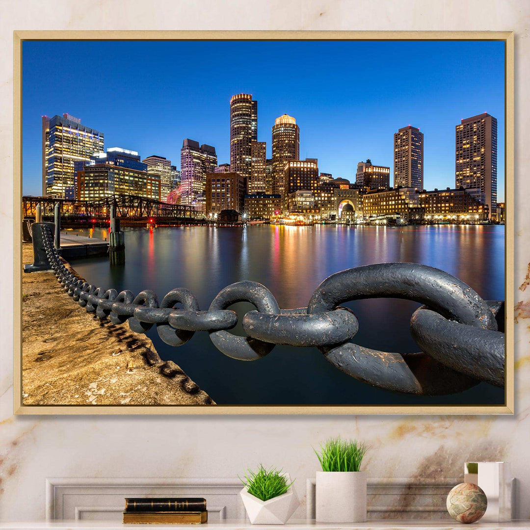 Boston Skyline at Dusk