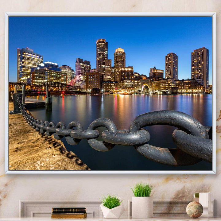 Boston Skyline at Dusk