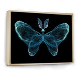 Turquoise Fractal Butterfly in Dark