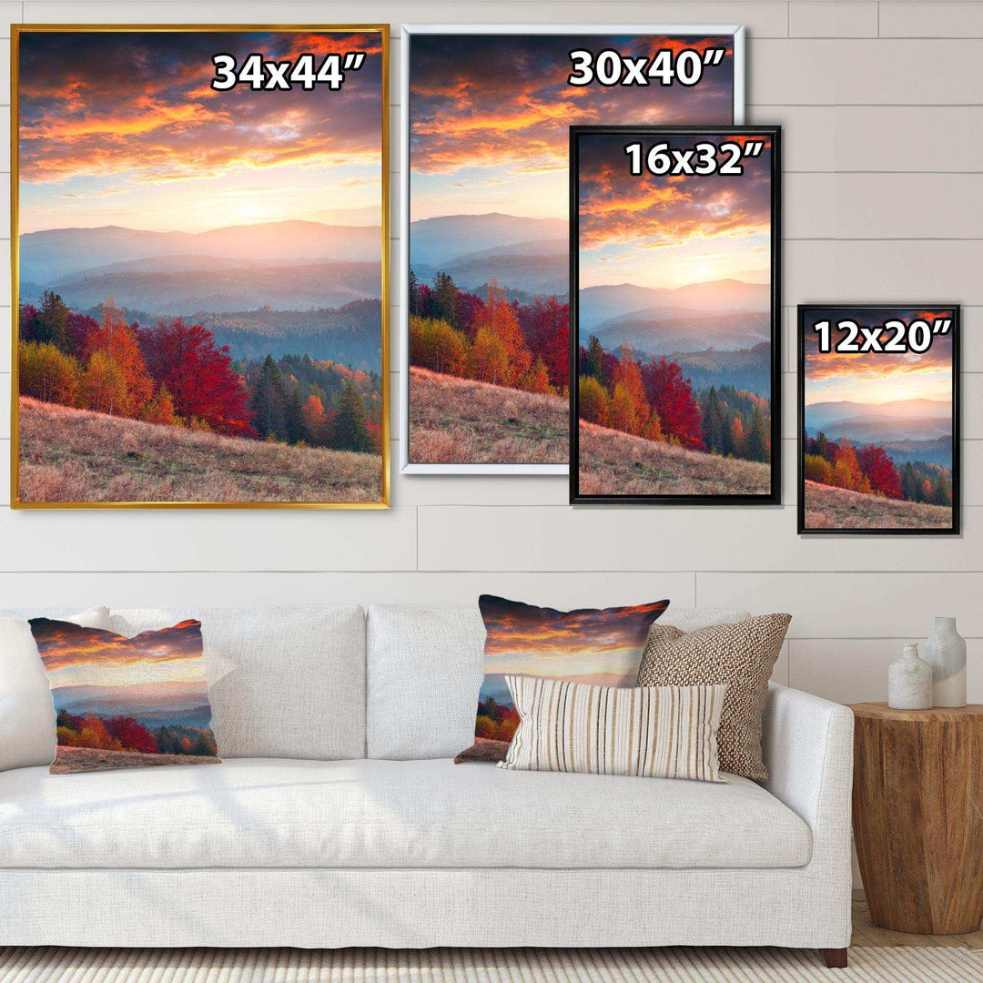 Sunrise in Carpathian Mountains