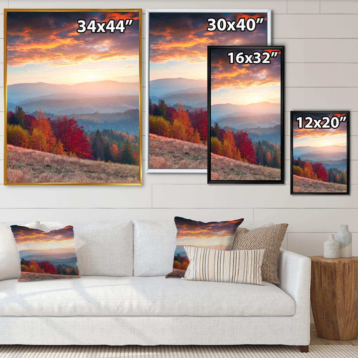 Sunrise in Carpathian Mountains
