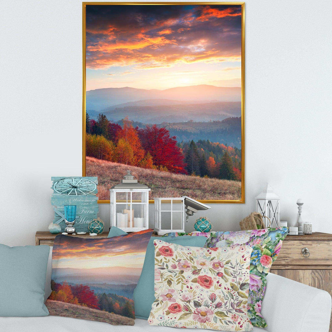 Sunrise in Carpathian Mountains
