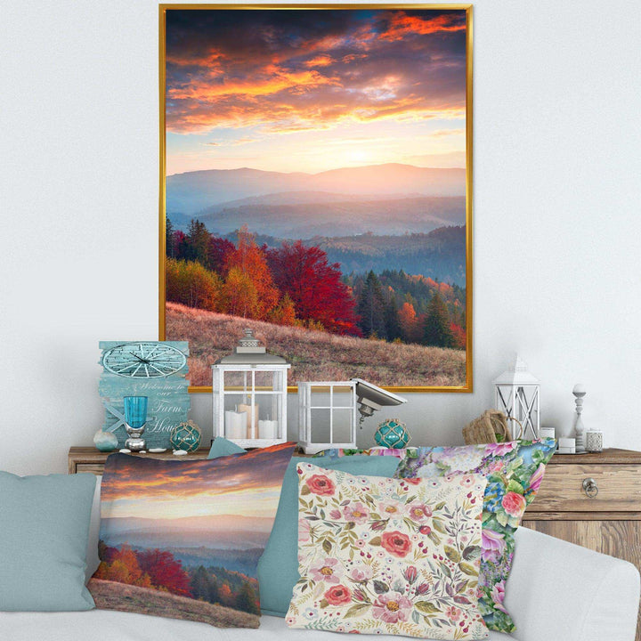 Sunrise in Carpathian Mountains