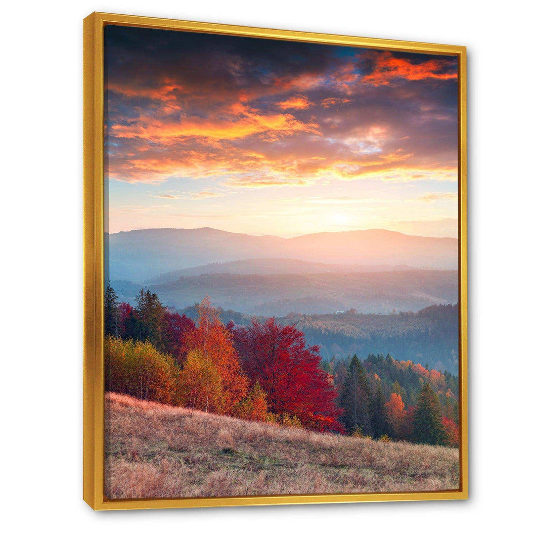 Sunrise in Carpathian Mountains