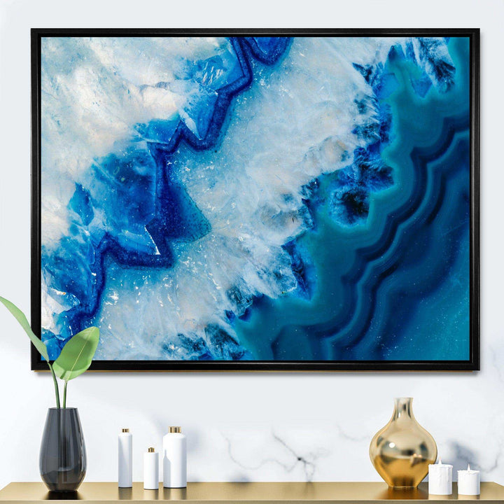 Geode Slice Macro - Modern Living Room Wall Decor