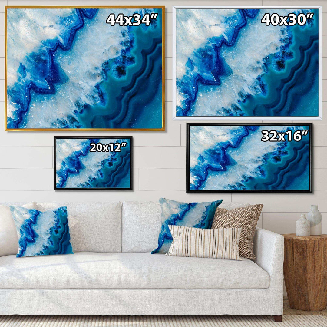 Geode Slice Macro - Modern Living Room Wall Decor