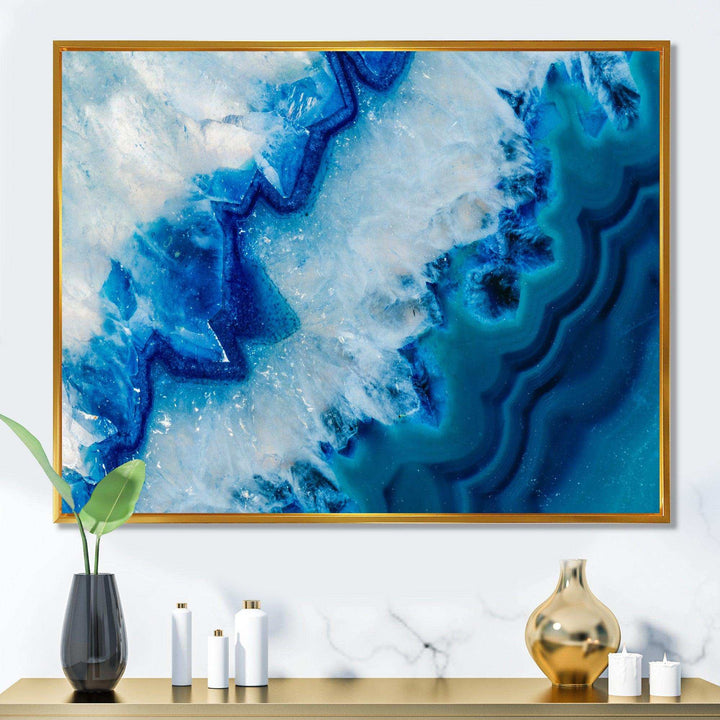 Geode Slice Macro - Modern Living Room Wall Decor