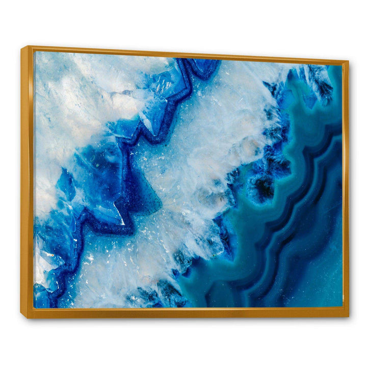 Geode Slice Macro - Modern Living Room Wall Decor