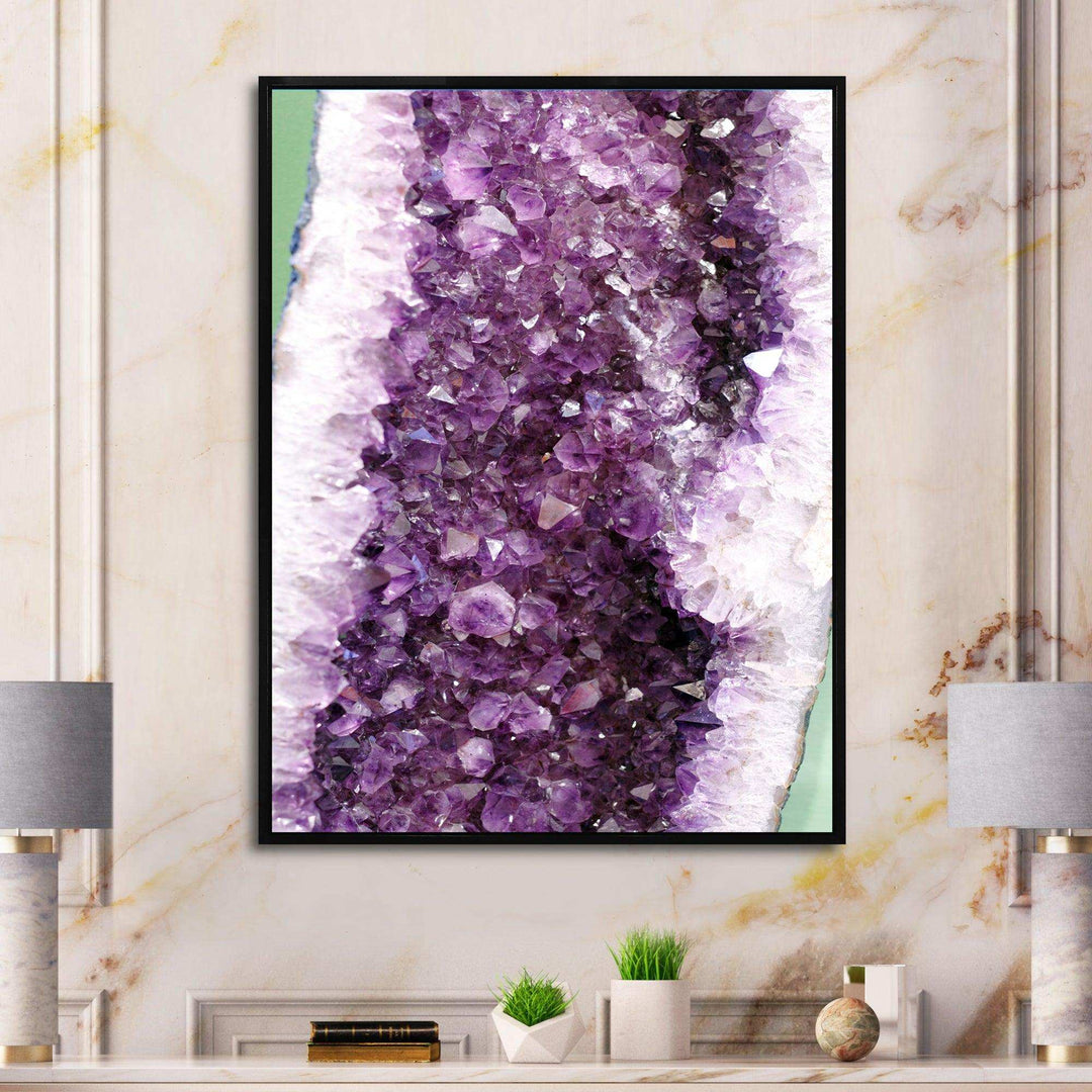 Purple Precious Stones - Modern Bedroom Wall Art