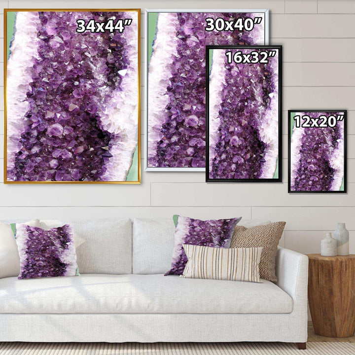 Purple Precious Stones - Modern Bedroom Wall Art
