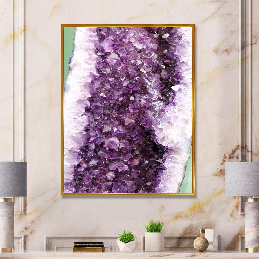 Purple Precious Stones - Modern Bedroom Wall Art