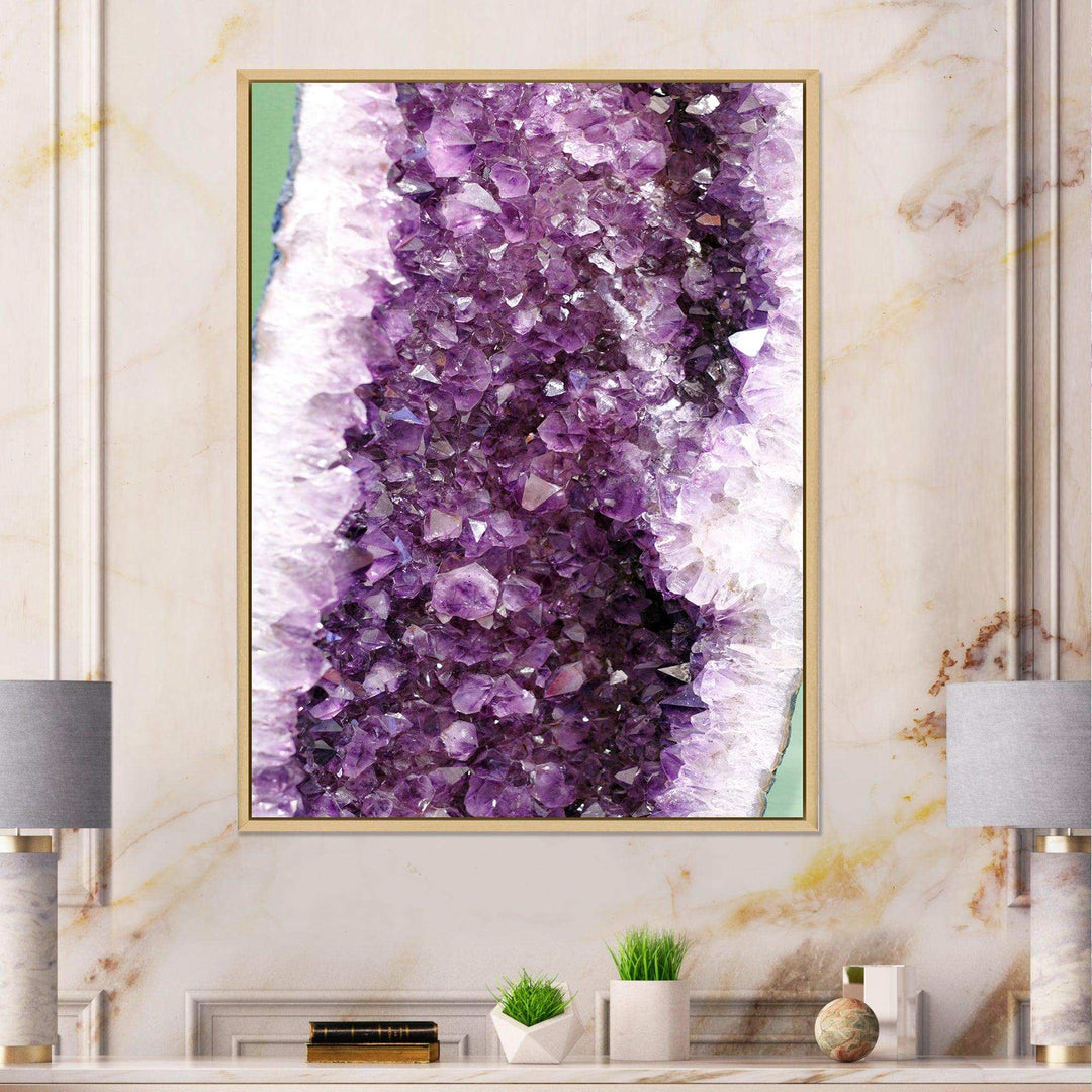 Purple Precious Stones - Modern Bedroom Wall Art