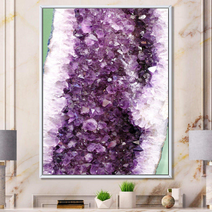 Purple Precious Stones - Modern Bedroom Wall Art