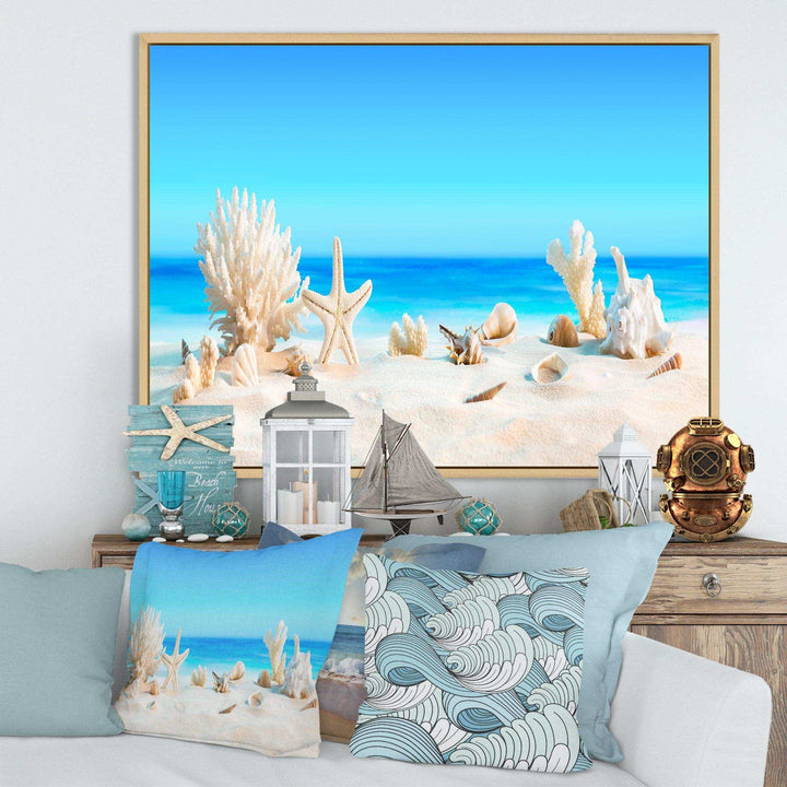 Seashells on Tropical Beach