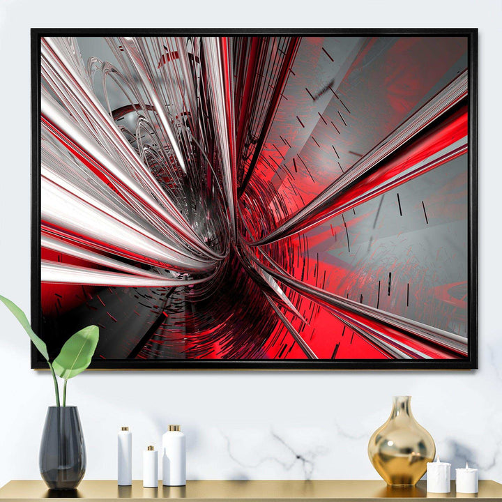 Fractal Deep into Middle - Modern Living Room Wall Decor