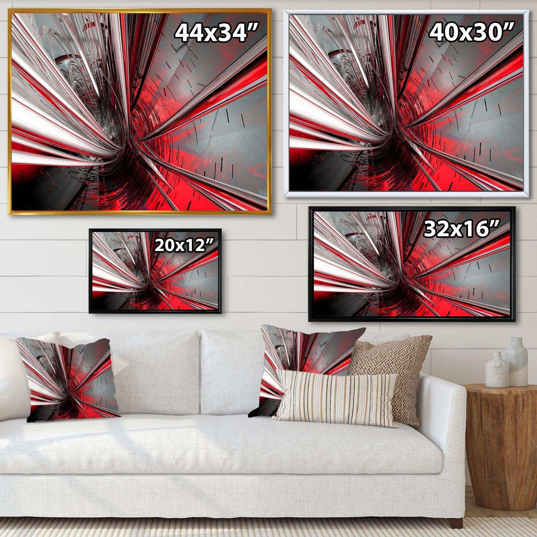 Fractal Deep into Middle - Modern Living Room Wall Decor